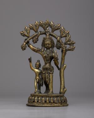 Queen Maya Devi and Baby Buddha | Birth of Siddhartha | Exquisite Buddhist Art | Detailed Figurine